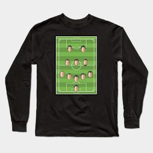 Football Formation 5-3-2 Long Sleeve T-Shirt